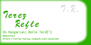 terez refle business card